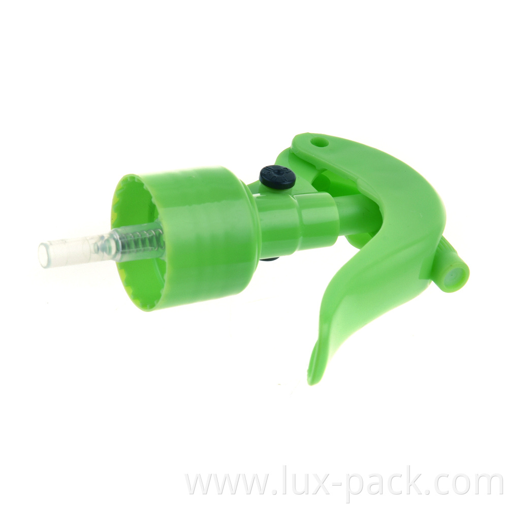 Hand pump green plastic sprayer trigger garden bottle different colored trigger sprayer